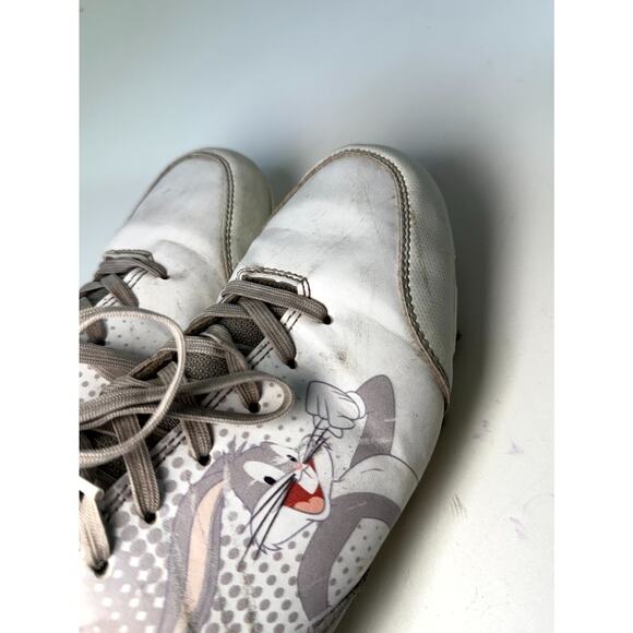 Phenom Elite Looney Tunes Men Football Cleats US 8 White Gray Bugs Bunny Lace Up - Picture 11 of 16